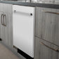 ZLINE Classic 24-Inch Top Control Built-In Dishwasher, White Matte Panel, Traditional Handle, 52 dBA, DW-WM-24