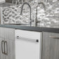 ZLINE Classic 24-Inch Top Control Built-In Dishwasher, White Matte Panel, Traditional Handle, 52 dBA, DW-WM-24