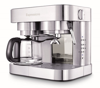 Espressione Combination Espresso Machine & 10-Cup Drip Coffeemaker