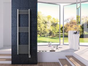 Eos Wall Mounted Electric Towel Warmer in Chrome