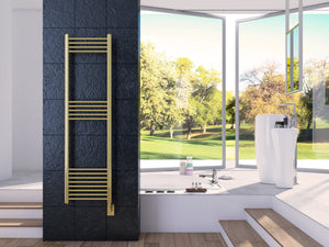Eos Wall Mounted Electric Towel Warmer in Gold