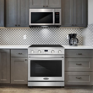 Cosmo Haven 30" 4.8 cu. ft. Electric Range, 4 Burner, Convection Oven in Stainless Steel, COS-ERC304KBD