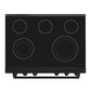 Cosmo Haven Collection 36-Inch Slide-In Electric Range with 5 Burners, 6.1 cu. ft. Convection Oven, Matte Black, COS-ERC365KBD-BK