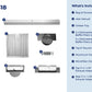 Hauslane Chef Ducted Stainless Steel Undercabinet Range Hood, UC-PS18