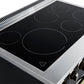 FORNO Paolo 36" 5.44 cu. ft. Freestanding Electric Range with True Convection Oven in Black with Antique Brass Accents, FFSEL6011-36BLK
