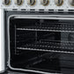 FORNO Paolo 36" 5.44 cu. ft. Freestanding Electric Range with True Convection Oven in White with Antique Brass Accents, FFSEL6011-36WHT