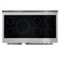 FORNO Paolo 48" 6.7 cu. ft. Freestanding Electric Range with True Convection Oven in Stainless Steel,  FFSEL6011-48