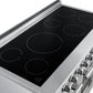 FORNO Paolo 48" 6.7 cu. ft. Freestanding Electric Range with True Convection Oven in Stainless Steel,  FFSEL6011-48