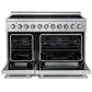 FORNO Paolo 48" 6.7 cu. ft. Freestanding Electric Range with True Convection Oven in Stainless Steel,  FFSEL6011-48