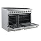 FORNO Paolo 48" 6.7 cu. ft. Freestanding Electric Range with True Convection Oven in Stainless Steel,  FFSEL6011-48