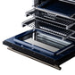 FORNO Massimo 30-Inch 4.32 cu. ft. Electric Range, 5 Radiant Elements, Convection Oven, Air Fryer, Black, FFSEL6020-30BLK