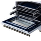 FORNO Massimo 30-Inch 4.32 cu. ft. Electric Range, 5 Radiant Elements, Convection Oven, Air Fryer, White, FFSEL6020-30WHT