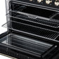 FORNO Galiano 36-Inch 5.36 cu. ft. Electric Range, 5 Radiant Elements, Convection Oven, Air Fryer, Black, FFSEL6083-36BLK