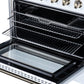 FORNO Galiano 36-Inch 5.36 cu. ft. Electric Range, 5 Radiant Elements, Convection Oven, Air Fryer, White, FFSEL6083-36WHT