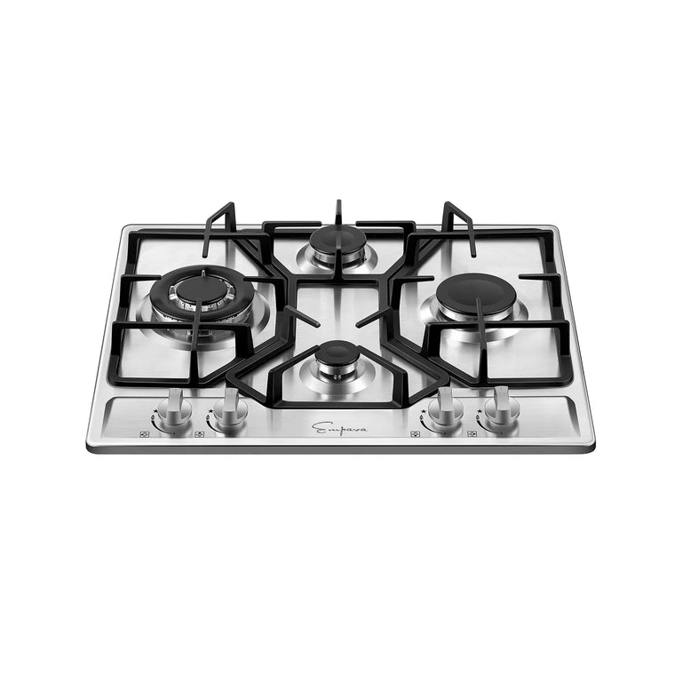 Empava 24" Stainless Steel Built-In Cooktop with 4 Gas Burners, EMPV-24GC4B67A