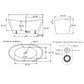 Empava 67" Freestanding Soaking Bathtub with LED Lights, EMPV-67FT1518LED