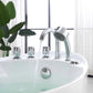 Empava 67" Freestanding Whirlpool Acrylic Bathtub with Faucet, EMPV-67AIS02