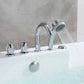 Empava 67" Freestanding Flat Bottom Whirlpool Bathtub with Faucet, EMPV-67AIS16
