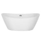 Empava 67" Freestanding Soaking Bathtub with Center Drain, EMPV-67FT1518