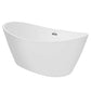 Empava 67" Freestanding Soaking Bathtub with Center Drain, EMPV-67FT1518