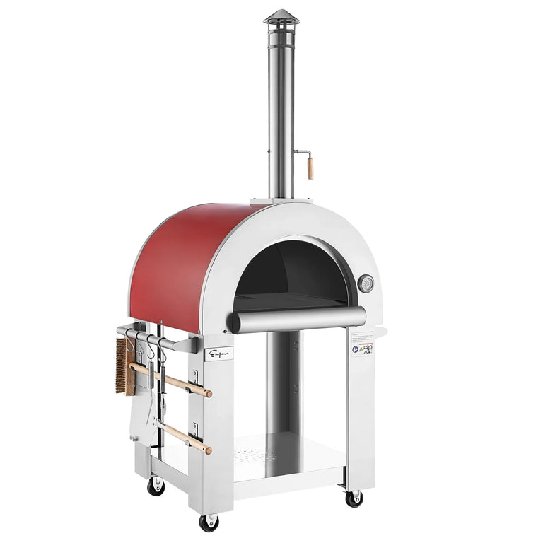 Empava Outdoor Wood Fired Pizza Oven in Italian Red, EMPV-PG06