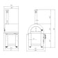 Empava Outdoor Wood Fired Pizza Oven in Italian Red, EMPV-PG06