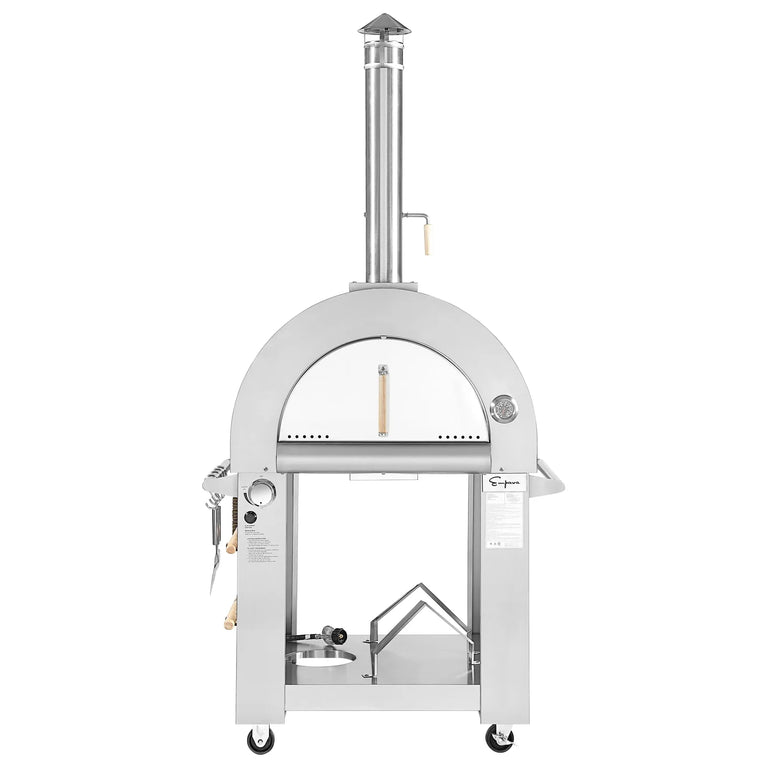 Empava Outdoor Wood Fired Pizza Oven in Stainless Steel, EMPV-PG01
