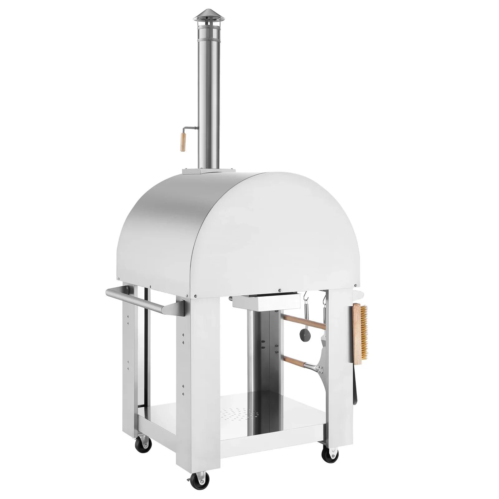 Empava Outdoor Wood Fired Pizza Oven in Stainless Steel, EMPVPG01