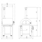 Empava Outdoor Wood Fired and Gas Pizza Oven in Stainless Steel, EMPV-PG03