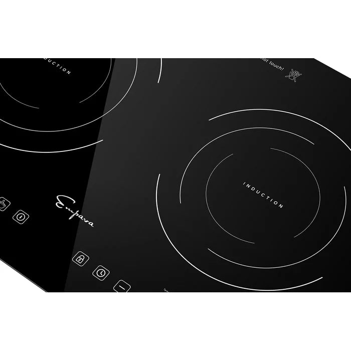 Empava 12" Built-In Induction Cooktop with 2 Elements, EMPV-IDC12B2