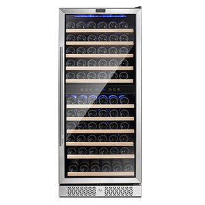 Empava 24" 116 Bottle Dual Zone Wine Cooler, EMPV-WC06D
