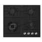 Empava 24" Built-In Cooktop with 4 Gas Burners in Black, EMPV-24GC28