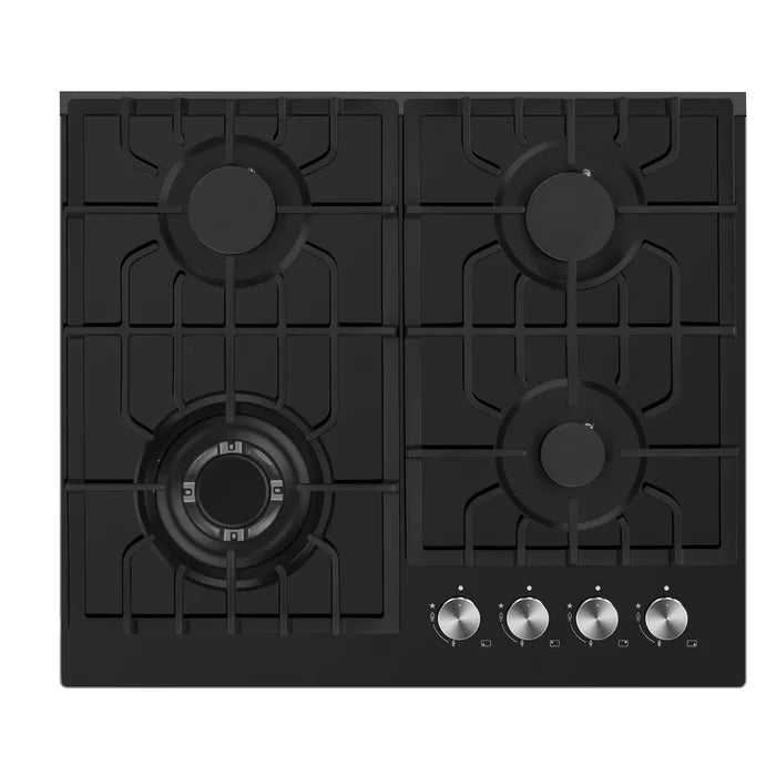 Empava 24" Built-In Cooktop with 4 Gas Burners in Black, EMPV-24GC28