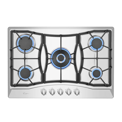 Empava 30" Stainless Steel Built-In Cooktop with 5 Gas Burners, EMPV-30GC21