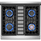 Empava 30" Slide-In Single Oven Natural Gas Range with 4 Burners - 4.2 cu. ft., EMPV-30GR03