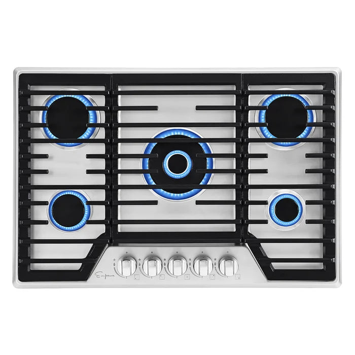 Empava 30" Stainless Steel Built-In Cooktop with 5 Gas Burners, EMPV-30GC37