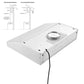 Empava 36" 500 CFM Ultra Slim Ducted Under Cabinet Range Hood, EMPV-36RH14