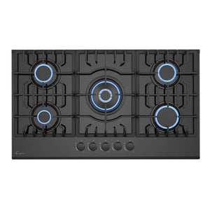 Empava 36" Built-In Cooktop with 5 Gas Burners in Black, EMPV-36GC27