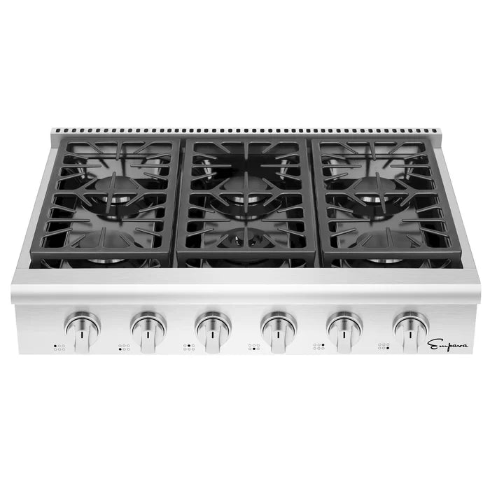 Empava 36" Built-In Natural Gas Cooktop with 6 Burners, EMPV-36GC31