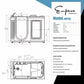 Empava 53" Walk-in Whirlpool Bathtub with Left Side Door, EMPV-53WIT02