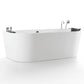 Empava 59" Whirlpool Hydromassage Alcove Bathtub with Faucet, EMPV-59AIS06