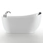 Empava 59" Freestanding Whirlpool Acrylic Bathtub with Faucet,  EMPV-59AIS04