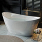 Empava 67" Freestanding Soaking Bathtub with Center Drain, EMPV-67FT1518