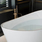 Empava 67" Freestanding Soaking Bathtub with Center Drain, EMPV-67FT1518