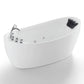 Empava 67" Freestanding Whirlpool Acrylic Bathtub with Faucet, EMPV-67AIS02