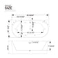Empava 67" Freestanding Whirlpool Bathtub with Faucet, EMPV-67AIS07