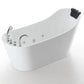 Empava 67" Freestanding Oval Whirlpool Bathtub with Faucet, EMPV-67AIS09