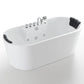 Empava 67" Freestanding Whirlpool Bathtub with Faucet, EMPV-67AIS01
