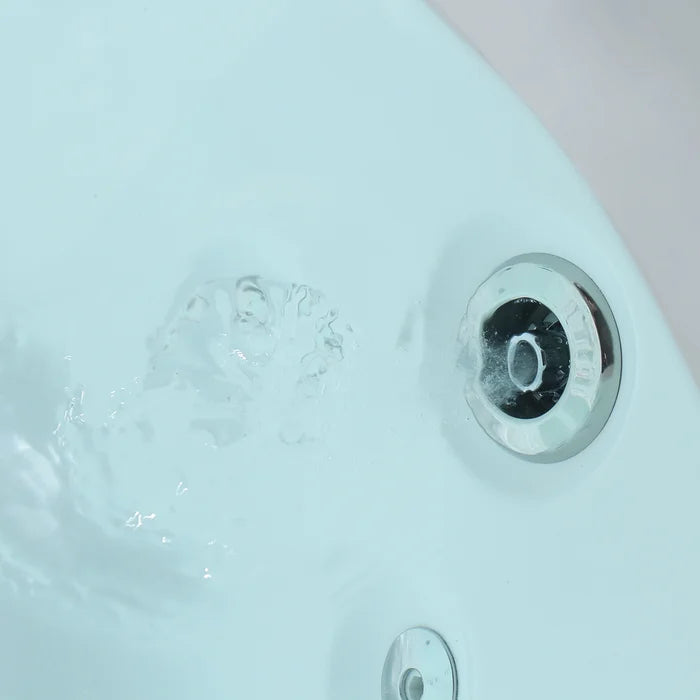 Empava 71" Alcove Whirlpool Bathtub with Faucet, EMPV-71JT667B