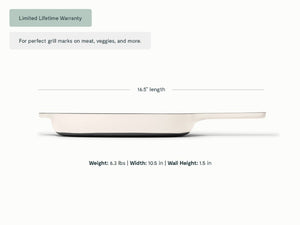 Caraway 10.5” Enameled Cast Iron Grill Pan